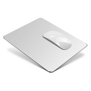 Vaydeer Tapis de Souris Rigide Tapis Souris Mac Design Double Face Lisse et Ultra Mince, Métal Aluminium Mouse Pad Étanche Contrôle Rapide et Précis