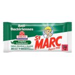 ST MARC Lingettes Nettoyantes et Désinfectantes Antibactériennes Compostables - 30 Lingettes Extra-Larges