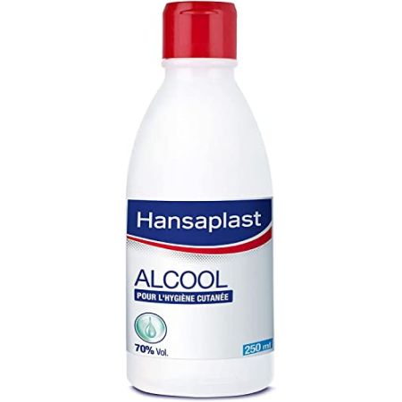 Hansaplast Antiseptic Alcohol 70% Volume (1 X 250 Ml), Modified Alcohol For Skin Disinfection, Disinfectant Solution For Minor Wounds