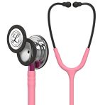 3M Littmann Classic III Monitoring Stethoscope, Pearl Pink Tubing, Mirror Edition, Rose Base and Smoke Yoke, 69 cm, 5962