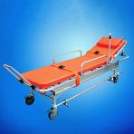 GLJY Automatic Folding Leg Stretcher with Aluminum Alloy Emergency Bed Trolley - Position Control