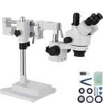 VEVOR Stereo Microscope 3.5X-90X Simul Focal Trinocular Zoom 360 Degrees Rotatable