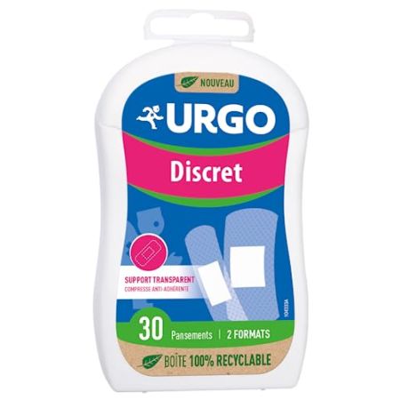 Urgo - Pansements Discret - Transparent et Ultra-Fin - 30 Pansements