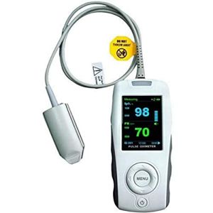 Portable Pulse Oximeter, Model MD300K2, Finger Oximeter, Professional Pulse Oximeter for SpO2, Saturometer, with Sensor