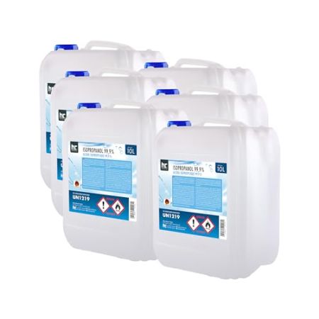 6 x 10 L Isopropanol 99.9% IPA - Höfer Chemie Isopropyl Alcohol, Solvent and Degreaser