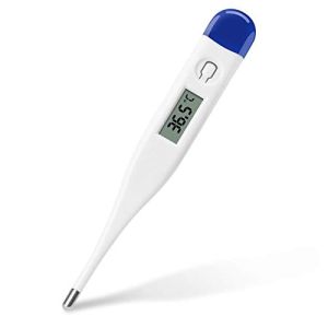 Thermomètre Médical 0.1°C Pour Adulte, Enfant, Nourrisson - DAFFODIL HPC300 - Mesure Buccale Axillaire Rectale Fièvre Ovulation Fiable - Écran LCD