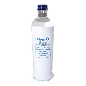 HydrÔ - 1 Palette Europe de Solutions Hydro-Alcooliques pour Antisepsie des Mains (768 flacons sans pompe - 128 packs de 6 x 0.6 litre)