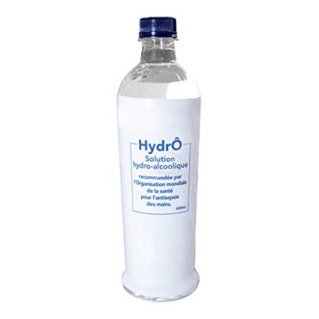 HydrÔ - 1 Palette Europe de Solutions Hydro-Alcooliques pour Antisepsie des Mains (768 flacons sans pompe - 128 packs de 6 x 0.6 litre)