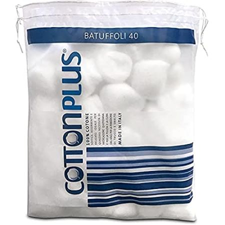 Cotton Plus BATUFFOLI 40 PCS. - Ligne Médicale en Coton