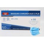 Lot de 1000 masques chirurgicaux Type I EN 14683:2019 CE, Livraison rapide - BFE ≥95%