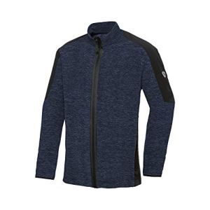 BP 1829-040-0113-2XLn Men's High Collar Fleece Jacket 100% Polyester Space Blue Size 2XLn