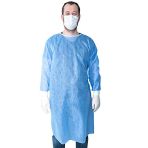 Pack of 10 Disposable Polypropylene Protective Gowns 40g/m2 Size XL