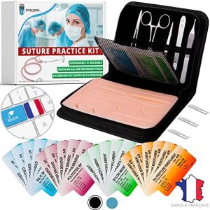 Medicowl Student Suture Kit with 33 Pieces and eBook