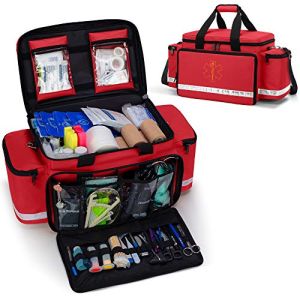 Trunab Sac Médical Premier Secours D'Urgence Vide Rouge