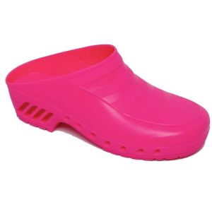 Gima - Sabots Professionnels, Anatomiques, Unisexe, Antidérapants, Antistatiques, Tige Non Perforée, Semelle Perforée, Couleur Fuchsia, Taille EU 38