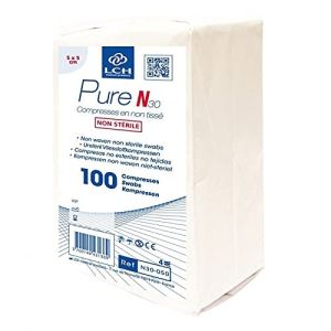 Le Pro du Médical - 10 Packs of 100 Non-Sterile Non-Woven Compresses (5 x 5 cm)