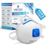 VEVOX® Masques de protection respiratoire - FFP3, FFP2 ou FFP1 - en set de 5, 10, 20 ou 5000 - Masques anti-poussière FFP3 / FFP2 / FFP1 avec sou...