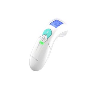 Motorola Lifestyle MBP 66 Forehead Thermometer - Contactless Forehead Thermometer for Adults and Babies with LCD Screen - 2 Colors - Alert Indicators