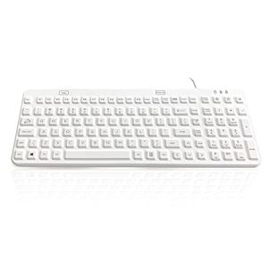 Accuratus AccuMed Lux Medical and Clinical USB Keyboard 105 Keys with Adjustable Red LED Backlight IP68