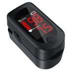 Professional Finger Oximeter, Pulse Oximeter to Measure SpO2 and Heart Rate, LED Screen with Batteries and Lanyard