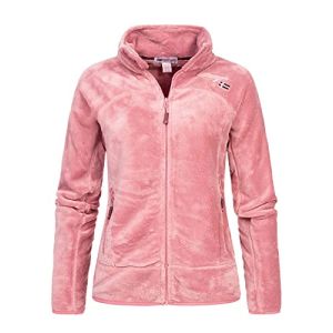 Geographical Norway UPALINE Lady - Polaire Chaude Douce Femme Confortable - Veste Hiver Chaud Femmes Doux - Sweat Épais Longues Manches - Pull Parfait pour tous les jours