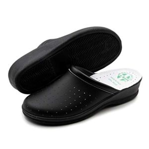 Poligono Pantoufles Sanitaires Homme et Femme, Pantoufles Professionnelles Fermées, Sabots Sanitaires, Chaussures Orthopédiques Confortables, Sem...