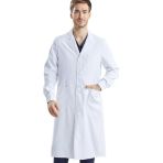 Chemises de laboratoire de chimie pour garçons, Camis Blanc Laboratoire Homme, Femme, Chemise longue unisexe Manteau sanitaire pour étudiants sco...