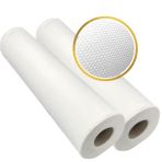 DSTOCK60 - DRAP EXAMEN GAUFRÉ - PURE OUATE BLANCHE - 50 X 35 CM - 135 FORMATS 47 mètres - LE LOT DE 2 ROULEAUX -