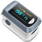 Finger Pulse Oximeter Blood Oxygen Saturation Monitor, Heart Rate and Fast Reading Oxygen Meter