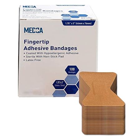 Soft Fabric Finger Bandages - Box of 100 Adhesive Bandages