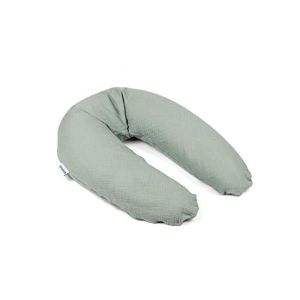 Doomoo Coussin de Grossesse & Coussin Allaitement Comfy Big Tetra Green - Ultra Confort pour Dormir Pendant la Grossesse - Soulage Dos, Jambes