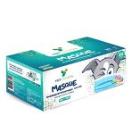 50 Masques Chirurgicaux Enfants Jetables Haute Qualité TYPE IIR EFB >99,5% - Excellent Maintien, Doux, Anti Éclaboussure, Anti Démangeaison