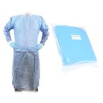 10x Surblouse Jetable Médicale Imperméable 40GSM - 25% Polypropylène Non Tissé & 15% Polyéthylène - Taille Unique CE - Protection Catégorie ...