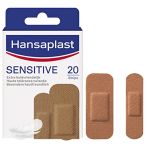 Hansaplast Sensitive Pansements Hypoallergéniques Peaux Métisses (1 x 20 pces) - Pansements Universels Respirants et Résistants