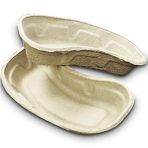 Caretex Pulp Lot de 50 plateaux, haricot jetables en carton – Idéal pour contenir des pansements, instruments médicaux, déchets de premiers se...