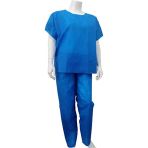 [A00063] Tenue médicale usage unique - tunique médicale jetable - ensemble uniforme medical 60g (Taille: Taille S)