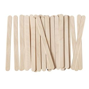 Wooden Multi-Purpose Ice Cream Sticks 11.4 cm for Crafts, Ice Cream and Popsicles [200 Pieces]