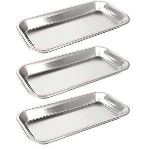 3-Piece Stainless Steel Medical Tray