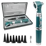 Scian Otoscope Oreille Médical Sion Avec LED Léger, 3x Zoom, 8 Pointe Du Miroir Outils De Soins Auriculaires Diagnostiques - Mini Poche Médical O