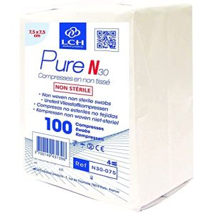 Le Pro du Médical - 50 Sachets de 100 Compresses Non tissée Non stérile (7,5 x 7,5 cm)