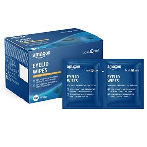 Amazon Basic Care Lingettes Nettoyantes pour les Paupières - 60 Unités