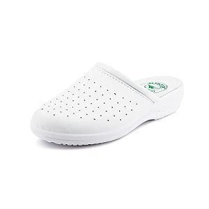 JOMIX Medical Clogs for Women and Men - Orthopedic Clogs Made in Italy White / 38 EU