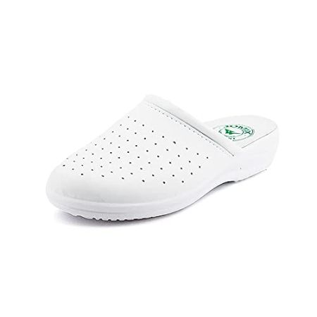 JOMIX Sabots Medical Femme Homme Sabot Femme Orthopédique Fabriqués en Italie Blanc / 38 EU