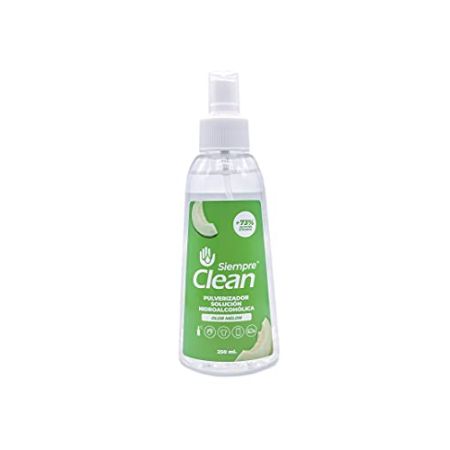 Solution Hydroalcoolique Always Clean avec Pulvérisateur, Solution Désinfectante Douce pour la Peau, Alcool Éthylique 73 %, Parfum de Melon, 25...