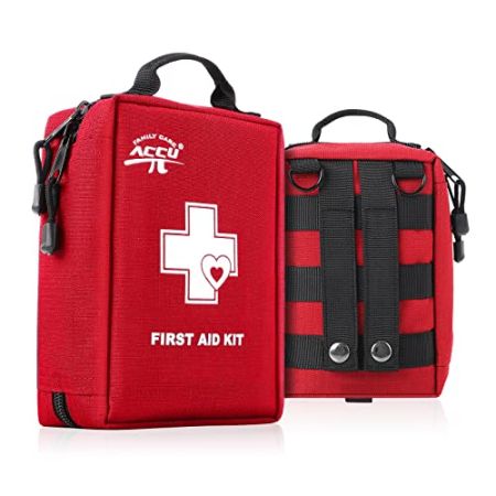 FAMILY CARE ACCU Trousse de Secours Complete 200 pièces avec Manuel dinstructions, First Aid Kit, Kit Premier Secours, pour Maison, Voyages, Campi...