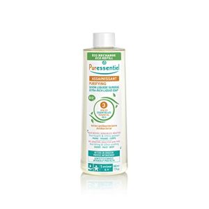 Puressentiel Savon Liquide Surgras Aux 3 Huiles Essentielles BIO - Antibactérien - Visage, Mains Et Corps - Peaux Sèches, Sensibles Et Réactives