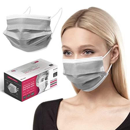 HARD 100 pcs Respirateurs jetables | Made in Germany | masque chirurgical de Protection Type IIR | certifié CE EN14683 | Filtratio 99,78% - Taille...