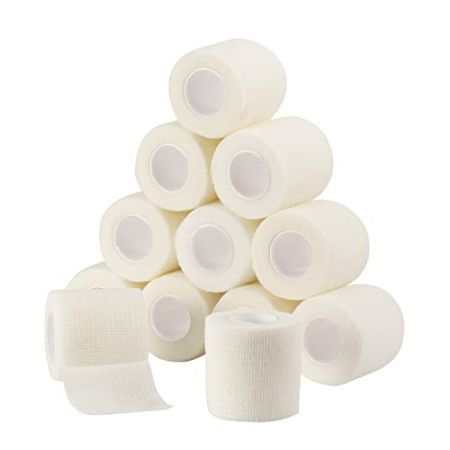 Sagafly Self-Adhesive Cohesive Bandages 5 cm x 4.5 m, 12 Rolls Medical Elastic Bandage for Animals, Sports, and First Aid