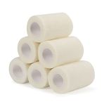 Sagafly Self-Adhesive Cohesive Bandages 7.5 cm x 4.5 m, 6 Rolls Medical Elastic Bandages for Animals, Sports, and First Aid