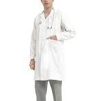 Dorimifa Blouse en Coton Chimie  Homme Blanche, Coton, Manche Longue Bouton Mince 3XL, Pour Médecin Et Kiné